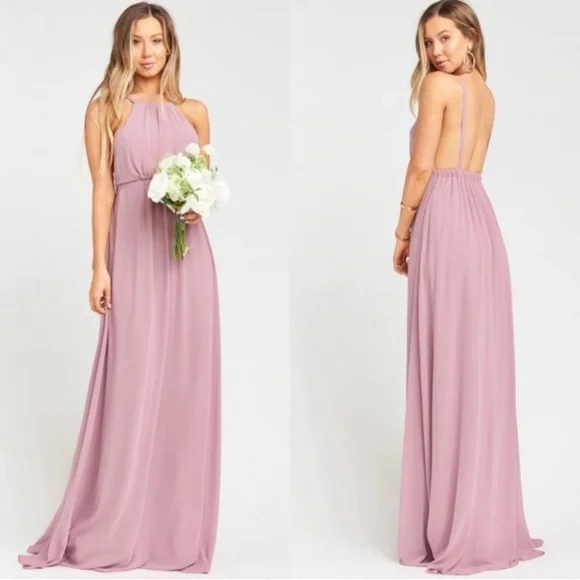 chinese dress ladies Ardenzelle Chiffon Halter Neck Maxi Dress main image 1